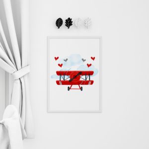 M.N. Creative Studio piros repülő